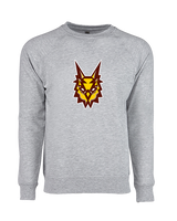 Rowan Club Wrestling Logo Owl Head - Crewneck Sweatshirt