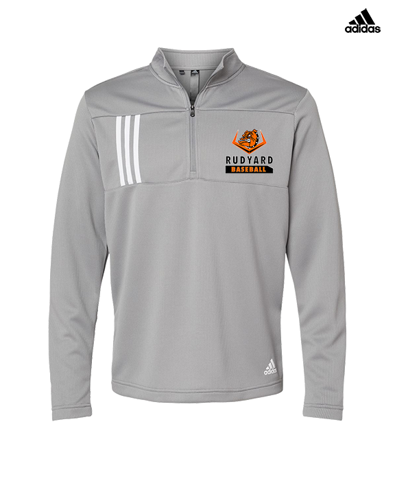 Rudyard HS Baseball Baseball - Mens Adidas Quarter Zip