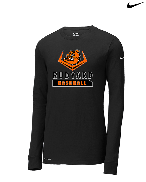 Rudyard HS Baseball Baseball - Mens Nike Longsleeve