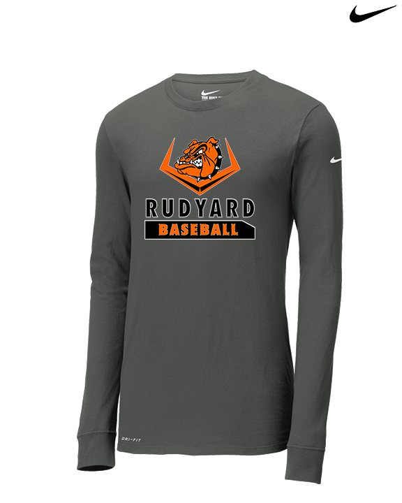 Rudyard HS Baseball Baseball - Mens Nike Longsleeve