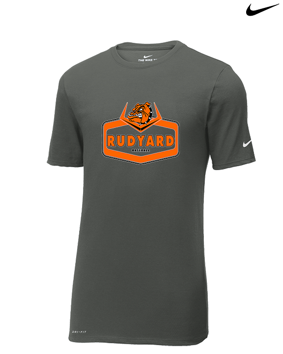 Rudyard HS Baseball Board - Mens Nike Cotton Poly Tee