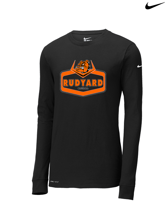 Rudyard HS Baseball Board - Mens Nike Longsleeve