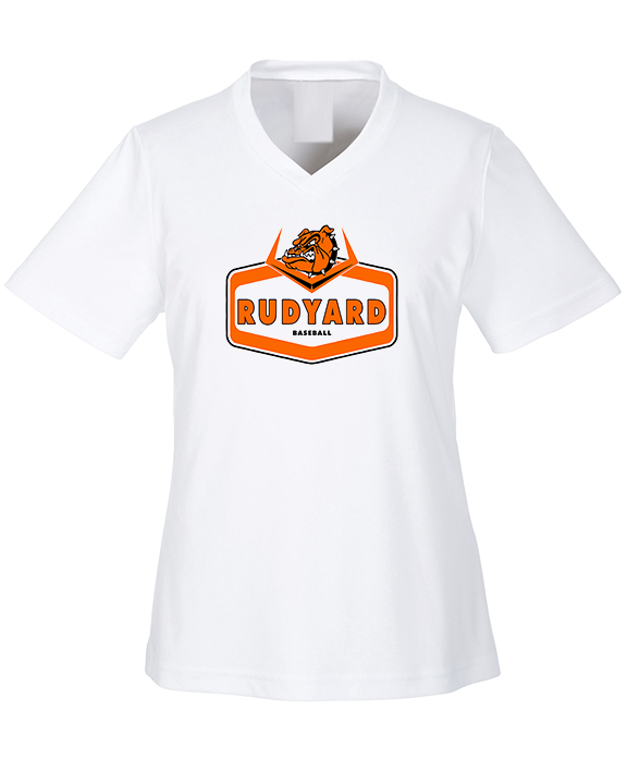Rudyard HS Baseball Board - Womens Performance Shirt