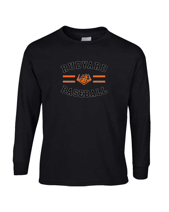 Rudyard HS Baseball Curve - Cotton Longsleeve