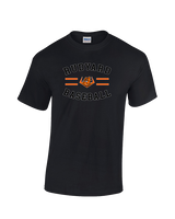 Rudyard HS Baseball Curve - Cotton T-Shirt