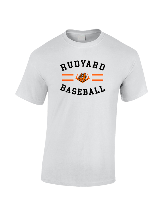 Rudyard HS Baseball Curve - Cotton T-Shirt