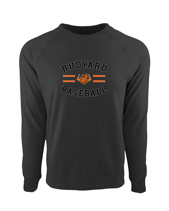 Rudyard HS Baseball Curve - Crewneck Sweatshirt