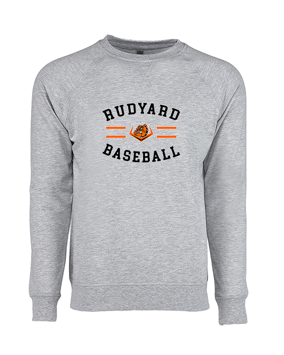 Rudyard HS Baseball Curve - Crewneck Sweatshirt