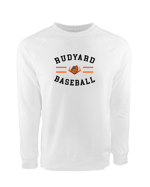 Rudyard HS Baseball Curve - Crewneck Sweatshirt