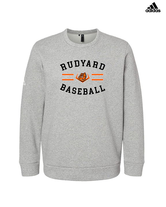 Rudyard HS Baseball Curve - Mens Adidas Crewneck