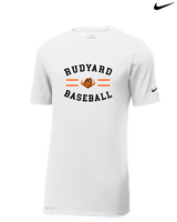 Rudyard HS Baseball Curve - Mens Nike Cotton Poly Tee
