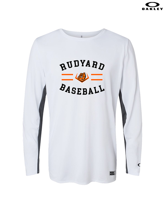 Rudyard HS Baseball Curve - Mens Oakley Longsleeve