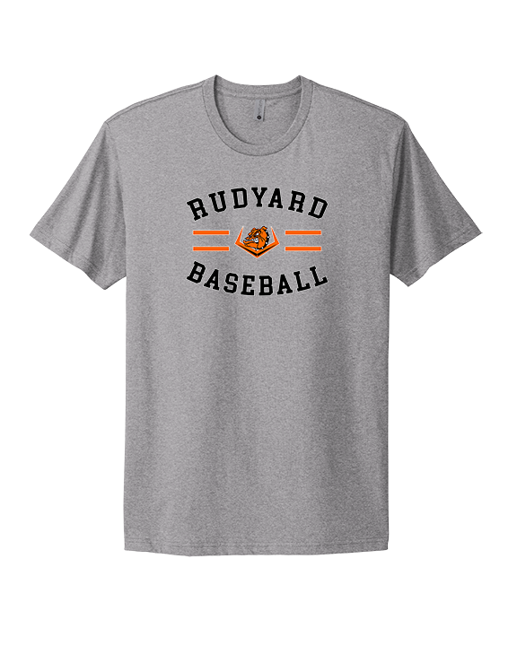 Rudyard HS Baseball Curve - Mens Select Cotton T-Shirt