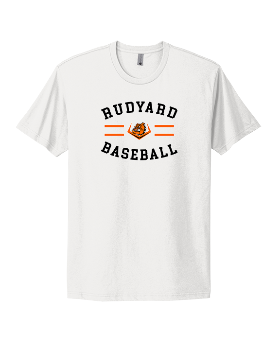 Rudyard HS Baseball Curve - Mens Select Cotton T-Shirt