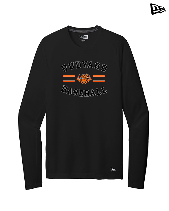 Rudyard HS Baseball Curve - New Era Performance Long Sleeve