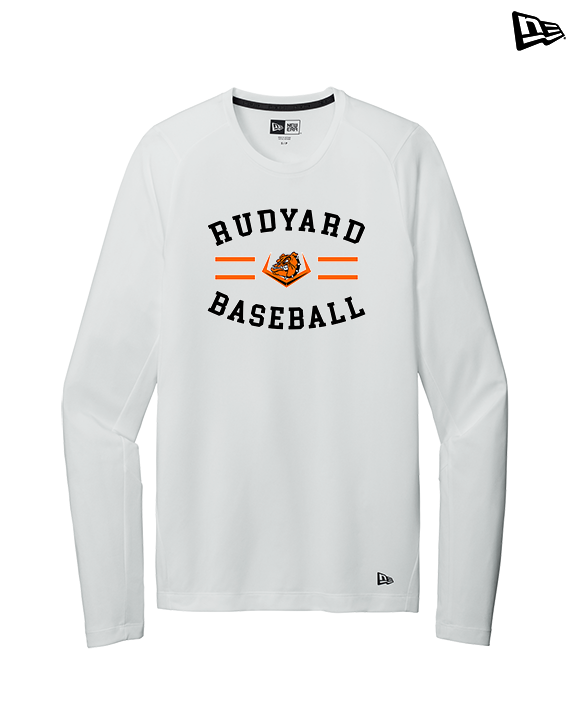 Rudyard HS Baseball Curve - New Era Performance Long Sleeve