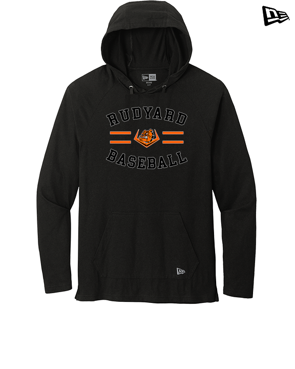 Rudyard HS Baseball Curve - New Era Tri-Blend Hoodie