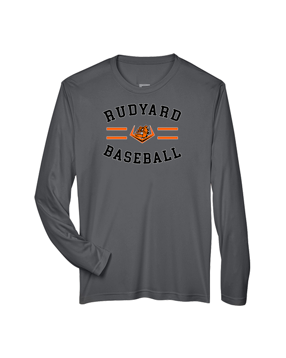 Rudyard HS Baseball Curve - Performance Longsleeve