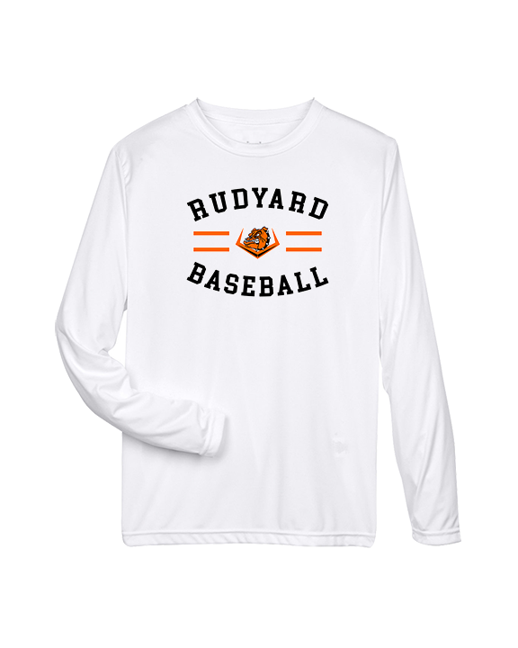 Rudyard HS Baseball Curve - Performance Longsleeve