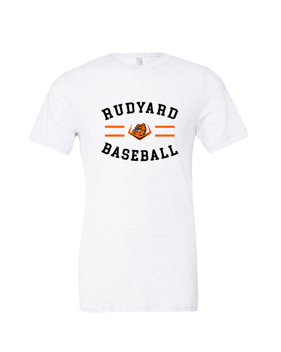 Rudyard HS Baseball Curve - Tri-Blend Shirt