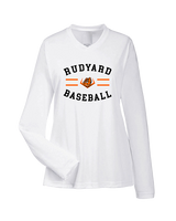 Rudyard HS Baseball Curve - Womens Performance Longsleeve