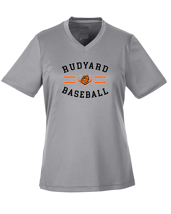 Rudyard HS Baseball Curve - Womens Performance Shirt