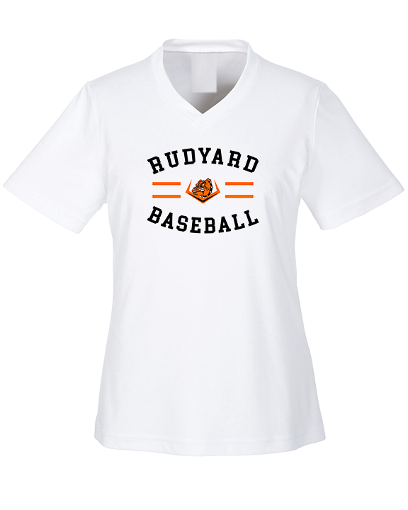 Rudyard HS Baseball Curve - Womens Performance Shirt