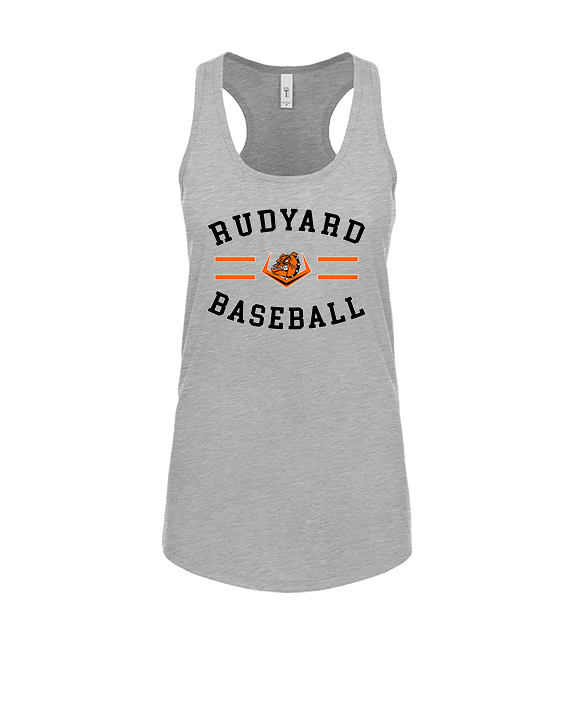 Rudyard HS Baseball Curve - Womens Tank Top