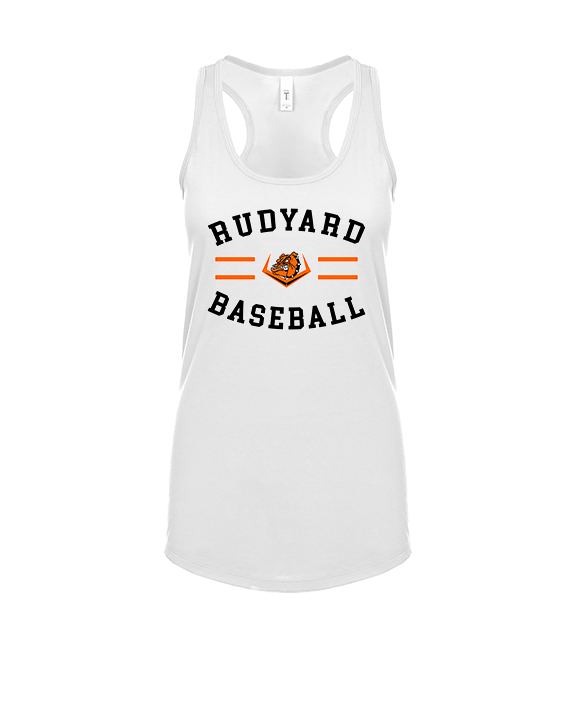 Rudyard HS Baseball Curve - Womens Tank Top