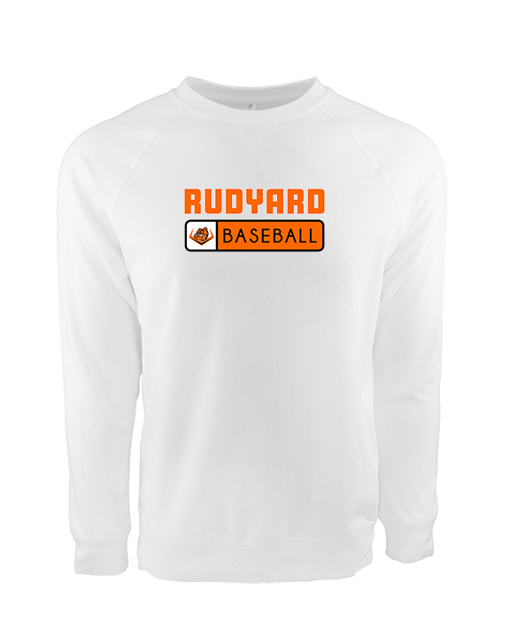 Rudyard HS Baseball Pennant - Crewneck Sweatshirt