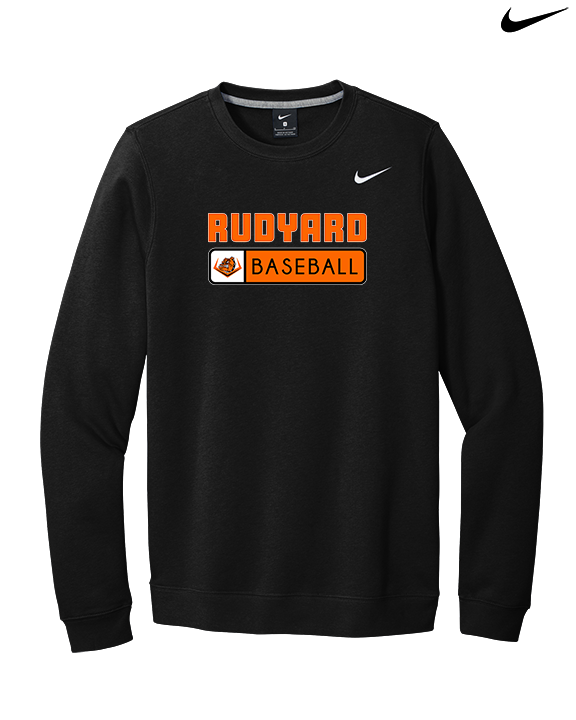 Rudyard HS Baseball Pennant - Mens Nike Crewneck