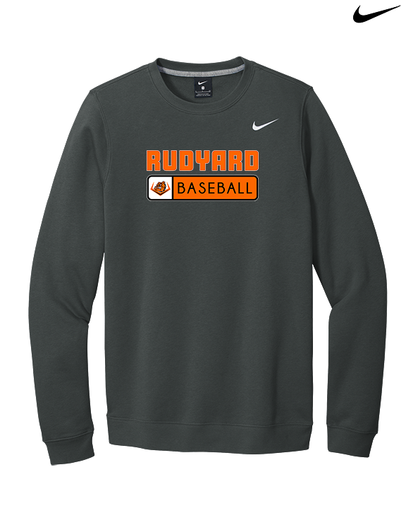 Rudyard HS Baseball Pennant - Mens Nike Crewneck