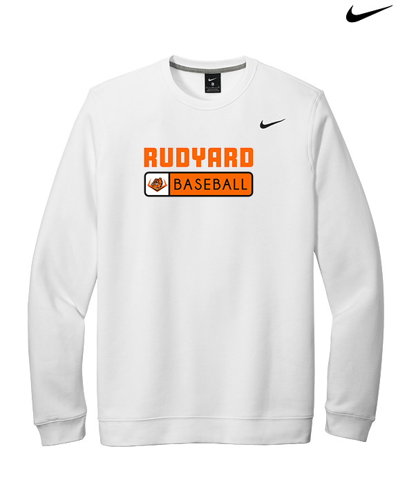 Rudyard HS Baseball Pennant - Mens Nike Crewneck