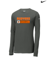 Rudyard HS Baseball Pennant - Mens Nike Longsleeve