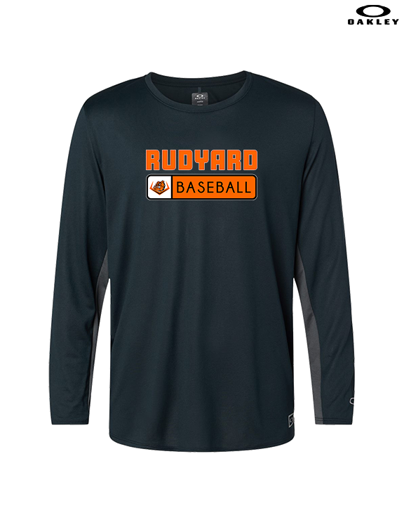 Rudyard HS Baseball Pennant - Mens Oakley Longsleeve
