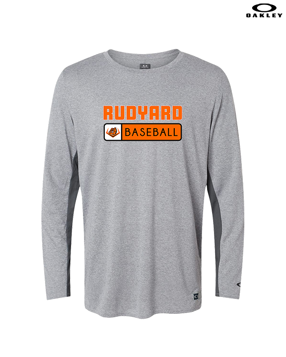 Rudyard HS Baseball Pennant - Mens Oakley Longsleeve