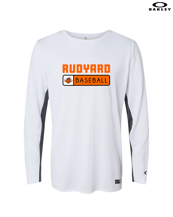 Rudyard HS Baseball Pennant - Mens Oakley Longsleeve