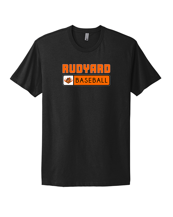 Rudyard HS Baseball Pennant - Mens Select Cotton T-Shirt