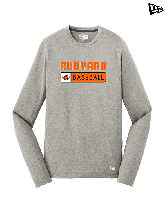 Rudyard HS Baseball Pennant - New Era Performance Long Sleeve