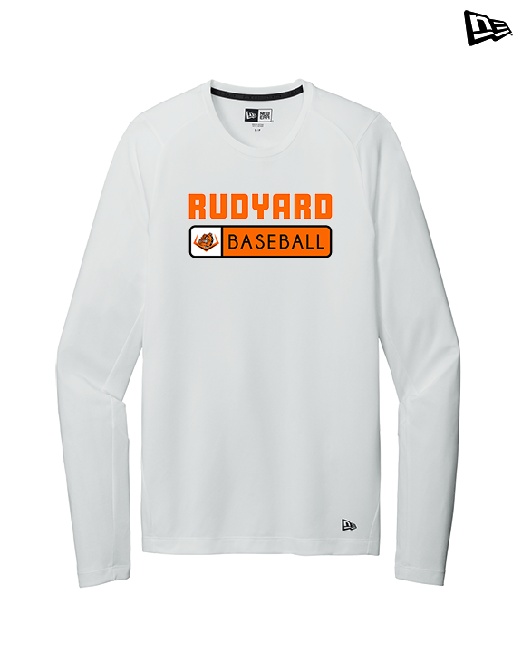 Rudyard HS Baseball Pennant - New Era Performance Long Sleeve