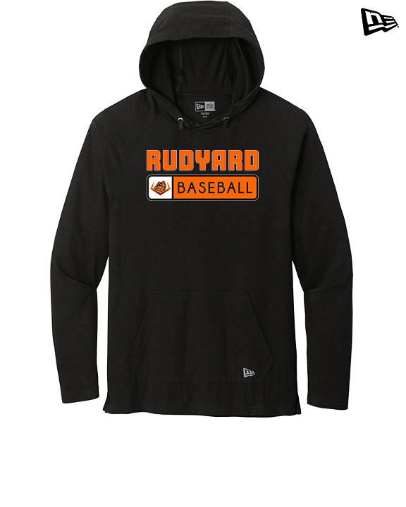 Rudyard HS Baseball Pennant - New Era Tri-Blend Hoodie