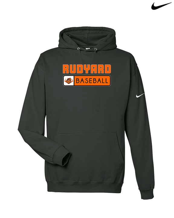 Rudyard HS Baseball Pennant - Nike Club Fleece Hoodie