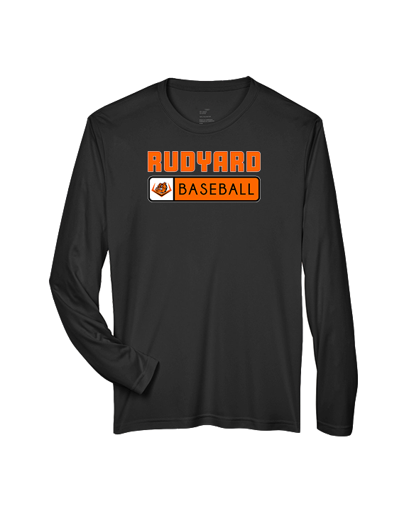 Rudyard HS Baseball Pennant - Performance Longsleeve