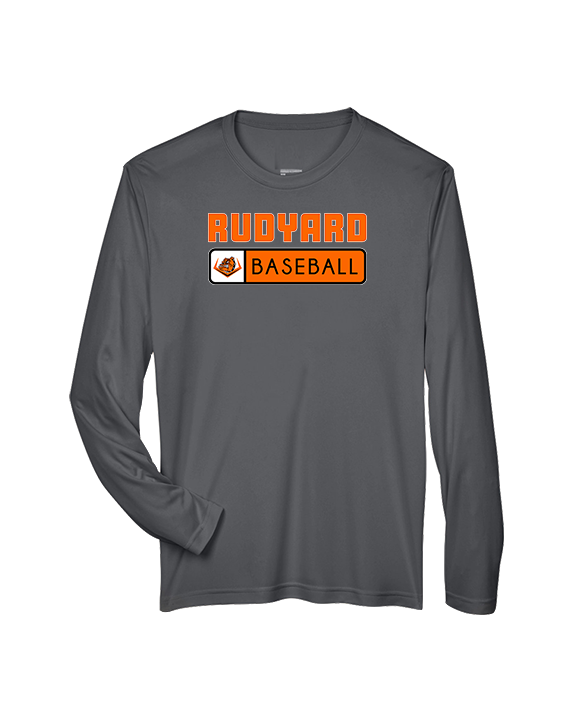 Rudyard HS Baseball Pennant - Performance Longsleeve