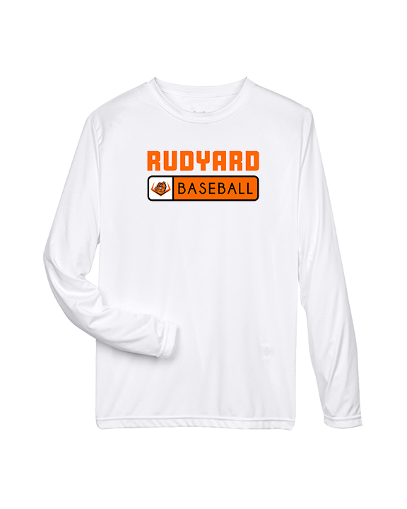 Rudyard HS Baseball Pennant - Performance Longsleeve