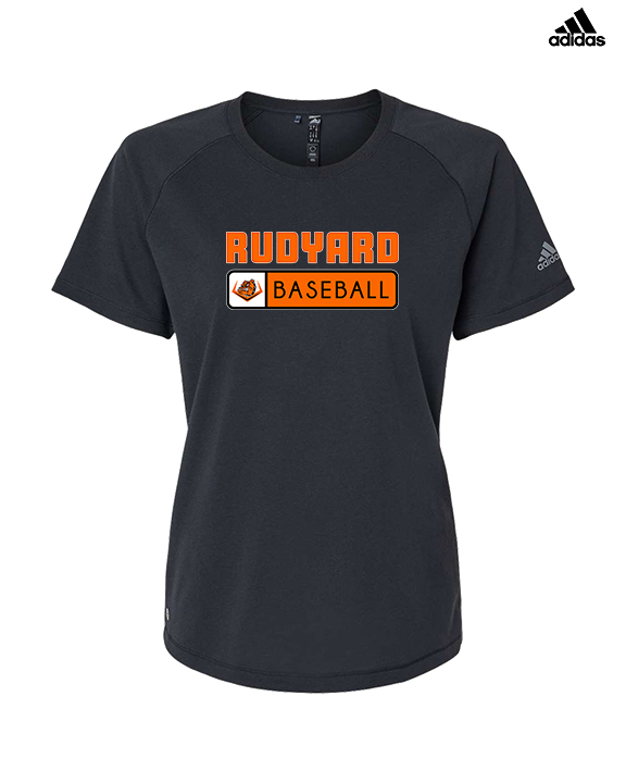 Rudyard HS Baseball Pennant - Womens Adidas Performance Shirt