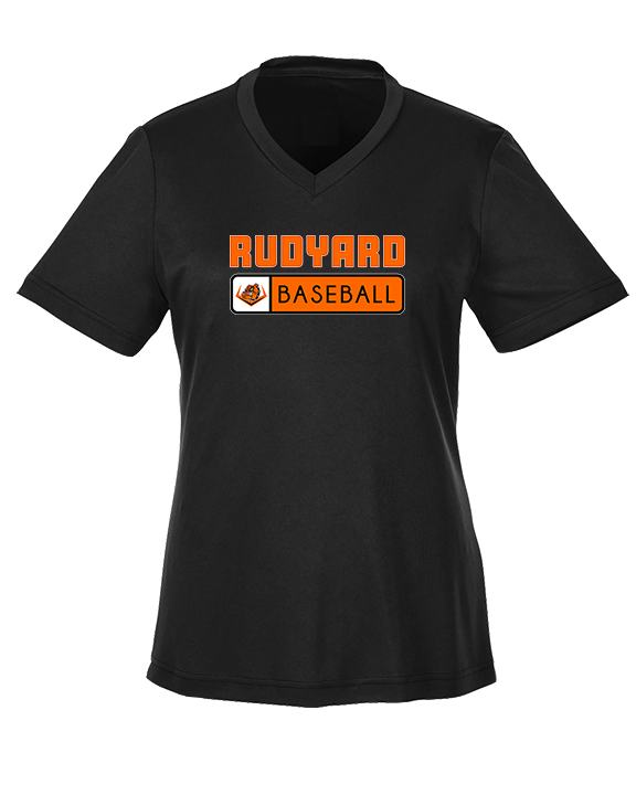 Rudyard HS Baseball Pennant - Womens Performance Shirt