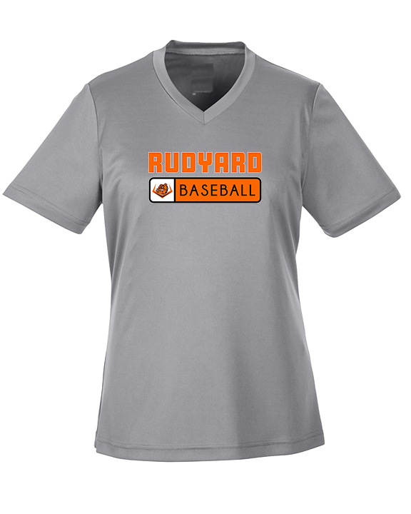 Rudyard HS Baseball Pennant - Womens Performance Shirt