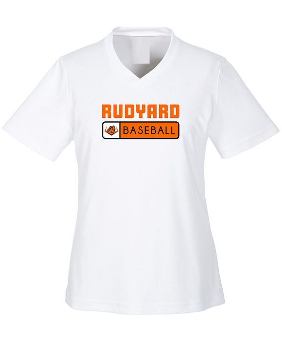 Rudyard HS Baseball Pennant - Womens Performance Shirt