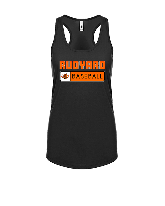 Rudyard HS Baseball Pennant - Womens Tank Top